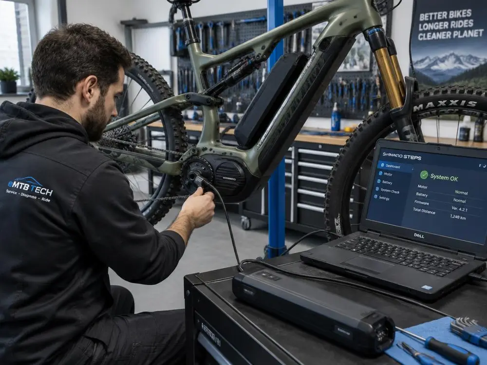 E-bike in manutenzione