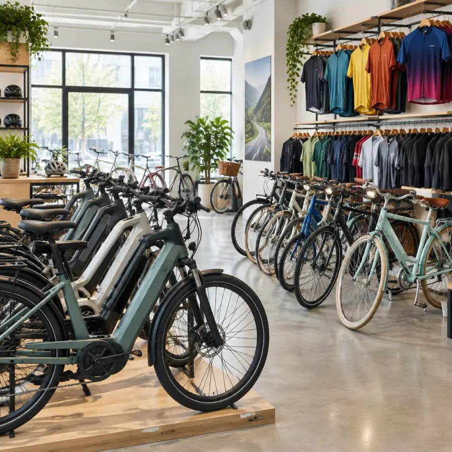 Bici da corsa in esposizione